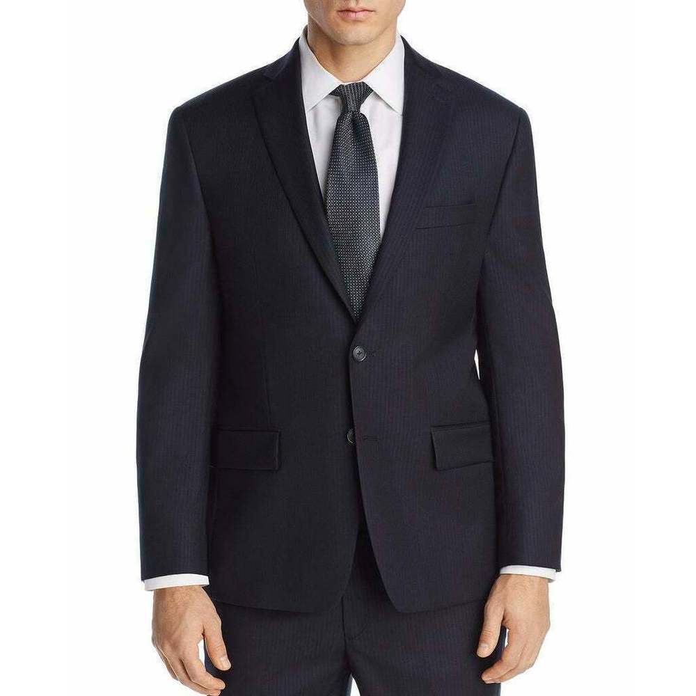Michael Kors Tonal Pinstripe Classic Fit Suit Jacket 42 R 42R Navy $395
